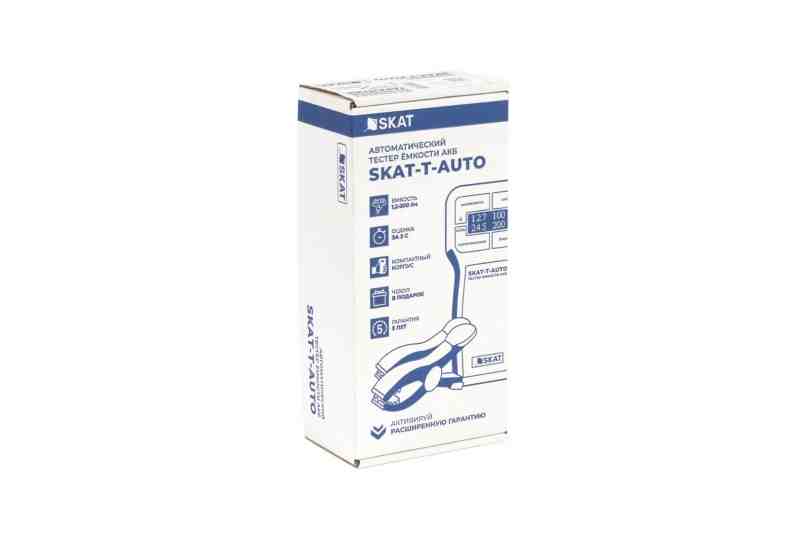 Skat -T-auto тестер контроля емкости АКБ, 12В, емкость АКБ 1,2-200Ач, экран