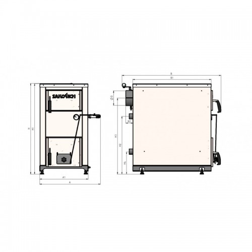 Твердотопливный котёл Sakovich Madera 16 кВт