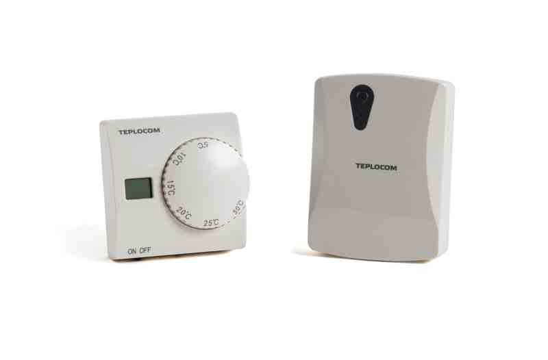 Термостат комнатный Teplocom TS-2AA/3A RF2, беспроводной, реле 250В, 3А